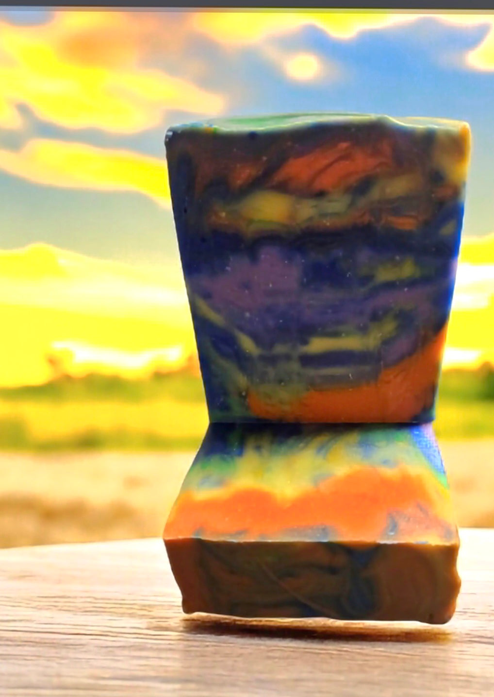 Rainbow soap